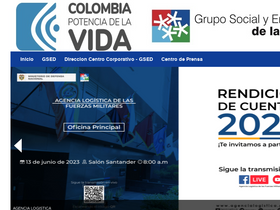 'mindefensa.gov.co' screenshot