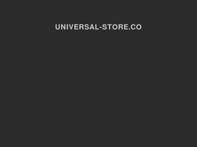 Universal Store homepage screenshot