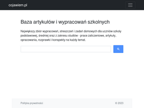 'cojawiem.pl' screenshot