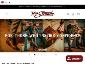 riograndeboots.com homepage screenshot