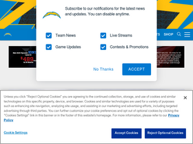 'chargers.com' screenshot