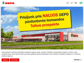 'depo-diy.lt' screenshot