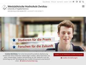 'fh-zwickau.de' screenshot