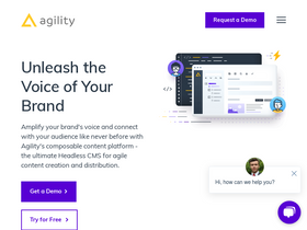 'agilitycms.com' screenshot