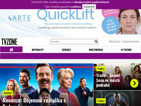 'tvzone.cz' screenshot