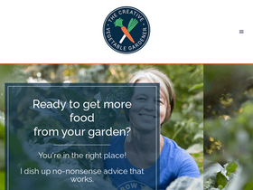 'creativevegetablegardener.com' screenshot