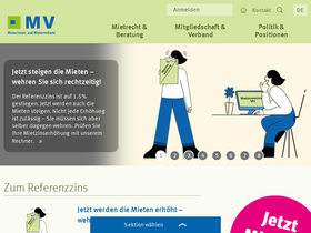 'mieterverband.ch' screenshot