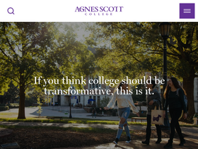 'agnesscott.edu' screenshot