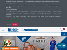 'melindainstal.ro' screenshot
