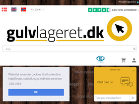 'gulvlageret.dk' screenshot