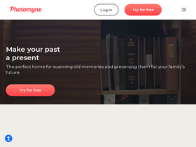 'photomyne.com' screenshot