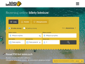 'biletylotnicze.pl' screenshot