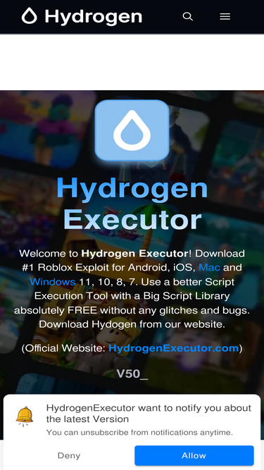 Hydrogen Executor For Android & MacOS