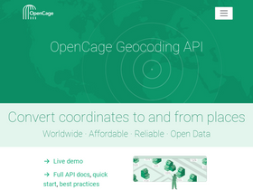 'opencagedata.com' screenshot