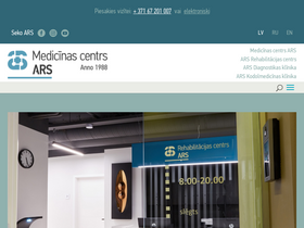 'arsmed.lv' screenshot