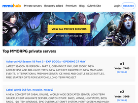 'mmohub.com' screenshot
