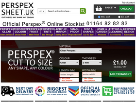 'perspexsheet.uk' screenshot