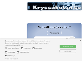 'kryssakuten.se' screenshot