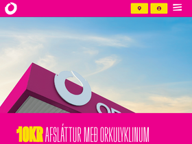 'orkan.is' screenshot