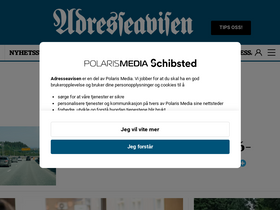 'kundeservice.adressa.no' screenshot