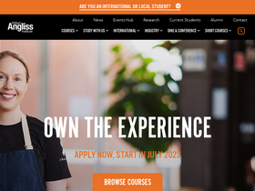 'angliss.edu.au' screenshot