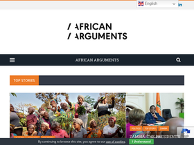 'africanarguments.org' screenshot
