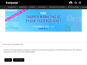 'kampanje.com' screenshot