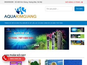 'cacanhkimgiang.com' screenshot