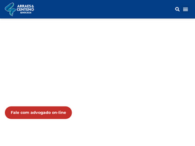 'arraesecenteno.com.br' screenshot