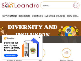 'sanleandro.org' screenshot