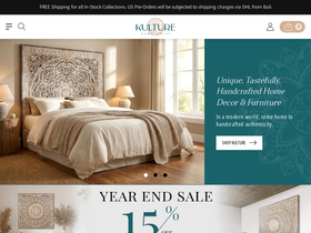 Kulture Home Decor USA website screenshot