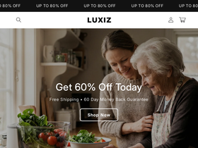Luxiz™️ homepage screenshot