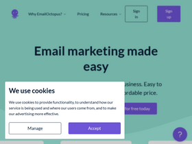 'emailoctopus.com' screenshot