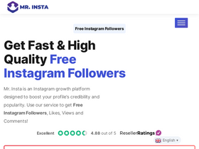 'mrinsta.com' screenshot