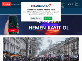 'trsondakika.com' screenshot