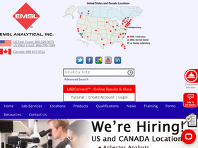 'emsl.com' screenshot