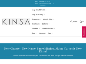 kinsaactive.com homepage screenshot