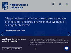 'harper-adams.ac.uk' screenshot