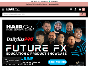 'shophairco.com.au' screenshot