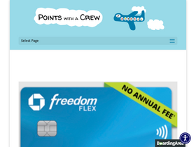 'pointswithacrew.com' screenshot