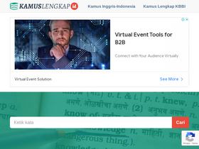 'kamuslengkap.id' screenshot