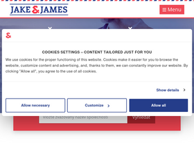 'jake-james.cz' screenshot