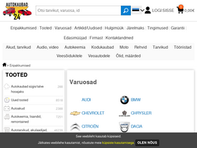 'autokaubad24.ee' screenshot