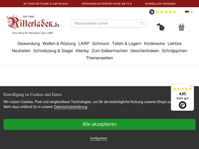 'ritterladen.de' screenshot