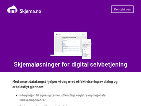'skjema.no' screenshot
