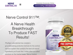 'getnervecontrol911now.com' screenshot