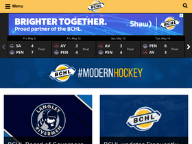 'bchl.ca' screenshot