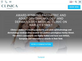 'clinicalondon.co.uk' screenshot