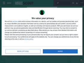 'fantasyfootballscout.co.uk' screenshot