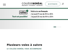 'collegeboreal.ca' screenshot